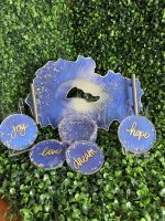 Resin Tray & Coaster Set – “Joyful Night” - Image 3