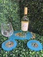 Ocean Aura Resin Tray & Coaster Set - Image 3