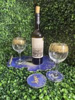 Resin Tray & Coaster Set – “Joyful Night” - Image 2