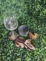 Afro Print Resin Coaster Set - Image 3